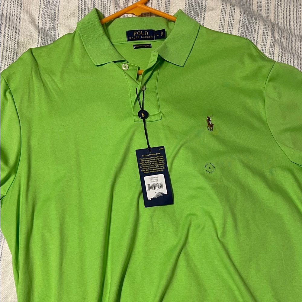 Polo by Ralph Lauren Men's Bright Green Polo Shirt